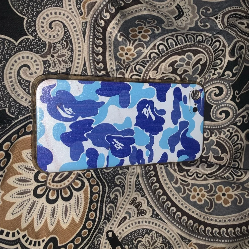 Blue Camouflage Phone Case
